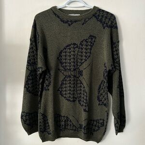 Olsen Cute Vintage butterfly Sweater Women's Sz small